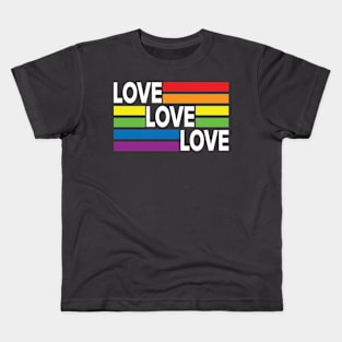 LOVE LOVE LOVE Kids T-Shirt